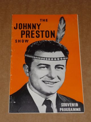 Johnny Preston 1960 Uk Tour Programme (wee Willie Harris/tony Crombie/4 Jays)