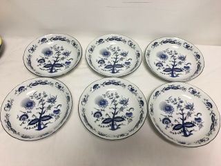 House Of Prill Company Blue Onion Pattern Soup Bowl - Set Of Six (6) - 7 - 1/2