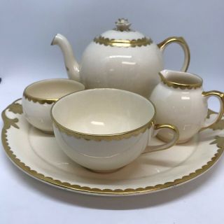 Solian Ware Simpsons Potters 5pc Small Vintage Tea Set