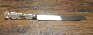 Vintage Waterford Crystal Cake Knife 8 Inch Blade,  5.  5 Inch Handle,