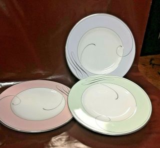 Waterford Ballet Ribbon Accent Plates Set Of 2 Nwt Fine Bone China