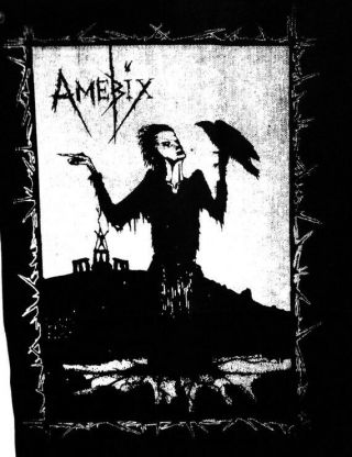 Amebix - Patch Back Tapestry Handmade Diy Screen Print Crust Punk Anarcho
