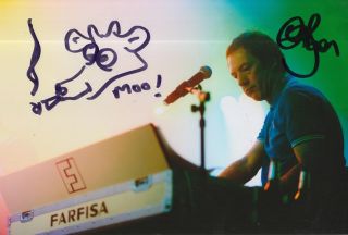 Clint Boon Hand Signed 12x8 Photo Inspiral Carpets.