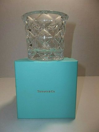 Tiffany & Co Crystal Candle Holder Mib