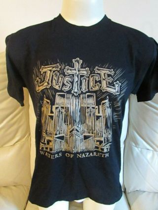 Justice - Waters Of Nazareth - Concert Tour T - Shirt 2006 - Medium - Approx 42 "