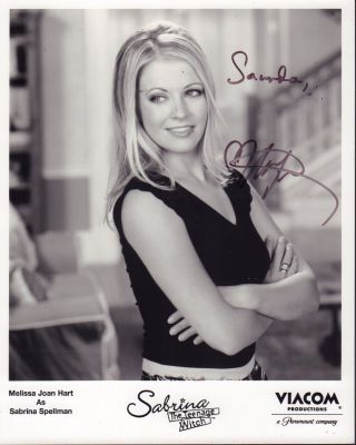 Melissa Joan Hart Sabrina Autographed Signed 8 X 10 Photo Jhb