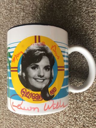 Dawn Wells Autograph Coffee Cup Mary - Ann Gilligan 