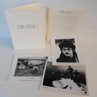 The Band 1975 Press Kit Folder W/ 3 Photos & Bio Northern Lights Southern Cross