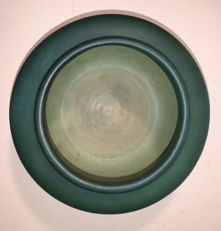 Roseville Pottery Rosecraft Panel Green Bowl / Vase 1926 4