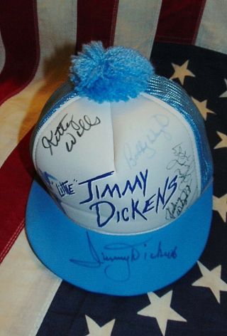 Kitty Wells,  Jean Shepard,  Bobby & Johnny Wright,  Jimmy Dickens Autographed Hat 2