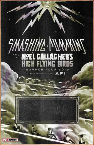 Smashing Pumpkins | Noel Gallagher | Afi Summer Tour 2019 Ltd Ed Rare Poster