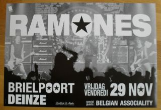 The Ramones Concert Poster Punk 