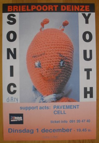 Sonic Youth Concert Poster 1992
