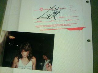 Autograph And Photo Of Tommy Lee After Concert Girls.  Tour