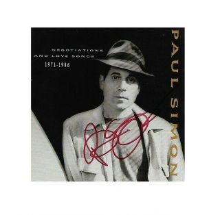 Autographed Paul Simon Cd Cover Signed In 2007 (is Front Page Of Booklet Only)