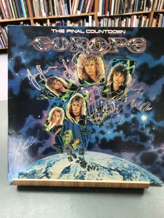 Europe Signed Autographed Signature 12 " X 12 " Promo The Final Countdown