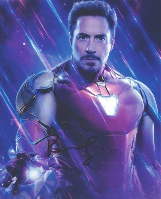 Signed Color Photo Of Robert Downey Jr.  Of " The Avengers:endgame "