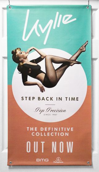 Kylie Minogue " Step Back In Time " Vinyl Banner (100 X 50) Promo Poster 2019
