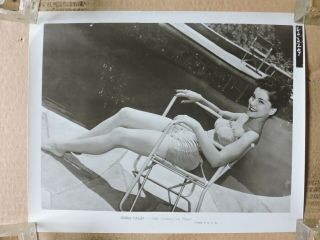Debra Paget Leggy Barefoot Swimsuit Pinup Portrait Photo 1950 