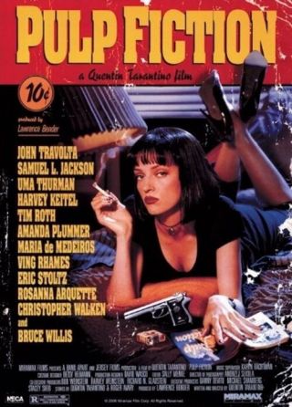 Pulp Fiction Poster " Cover " Licensed  Uma Thurman John Travolta