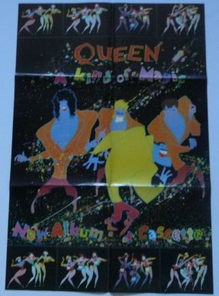 Queen A Kind Of Magic Rare 1986 Promo Poster 50cm X 75cm