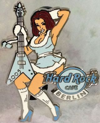 Hard Rock Cafe Berlin 2005 Lap Dancer Series Sexy Girl W/guitar Pin - Hrc 30514
