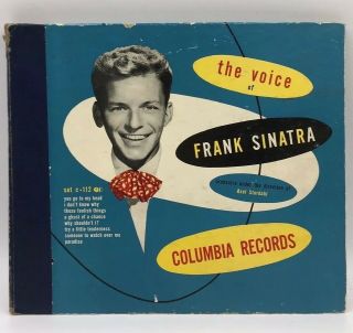 The Voice Of Frank Sinatra 78rpm Vinyl 10 " Columbia C112 Set Of 4 Records