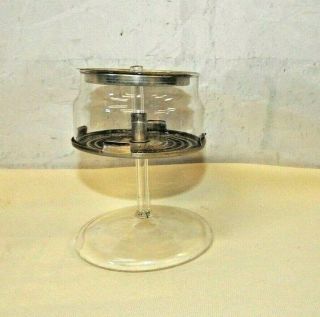 Vintage Pyrex Coffee Percolator Glass Stem Pump Basket Both Strainers 9 Cup