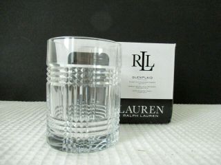 Ralph Lauren Glen Plaid Set Of 4 Double Old Fashioned Glasses Design