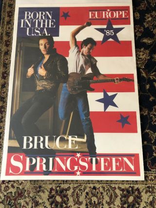 Bruce Springsteen Born in the USA 1985 Europe tour poster 4