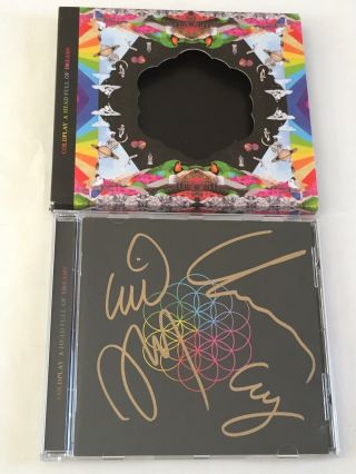 Coldplay : Head Full Of Dreams Cd (signed Autographed) By All 4 Members