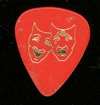 Motley Crue Nikki Sixx Theatre Of Pain 1985 Red Guitar Pick (27867)