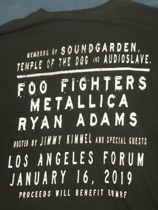 Metallica & Foo Fighters Shirt Chris Cornell Tribute Concert 2019 Los Angeles