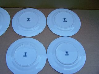 9 vintage Royal Crown Derby Blue Mikado plates 4 bread & butter 5 salad plates 6