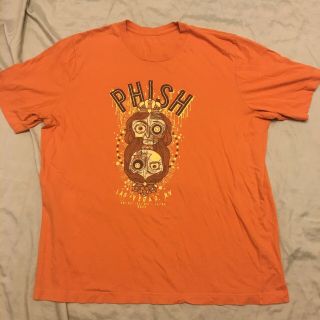 2014 Phish Orange Las Vegas Tour Band T Shirt Sz Xl