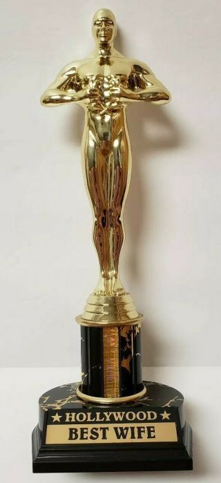Hollywood Award Movie Famous Oscar Trophy Best Wife Gag Gift Anniversary Present