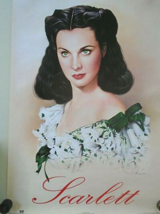Gone With The Wind - Scarlett / 2046 Orig.  Vintage Poster / Cond.  23 " X 35 "
