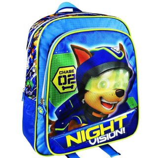 Paw Patrol Large Backpack Night Vision Glowing In The Dark 2 Pockets Zippered