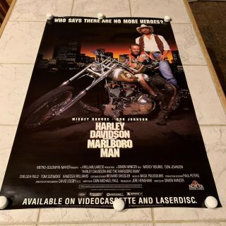 Harley Davidson And The Marlboro Man 24x36 Movie Promotional Poster Don Johnson