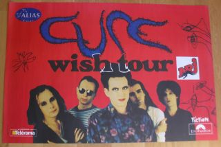 The Cure Wish Tour French Concert Poster 