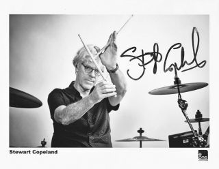 Stewart Copeland (the Police) Autograph 8x10 Signed Photo (hand Signed)