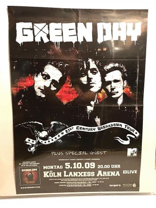 Green Day 2009 Europe Tour Pennywise Gravity Kills Skatenigs Dig Promo Posters