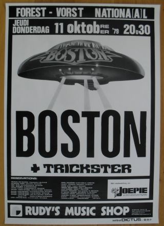 Boston,  Trickster Silkscreen Concert Poster 
