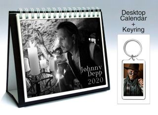 Johnny Depp 2020 Desktop Holiday Calendar,  Keyring