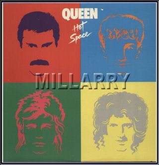 Us 1982 Queen " Hot Space " White Label Promo Lp.  Elektra E1 60128 Never Played