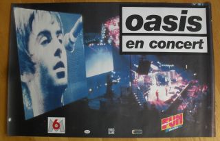 Oasis French Concert Poster 90s