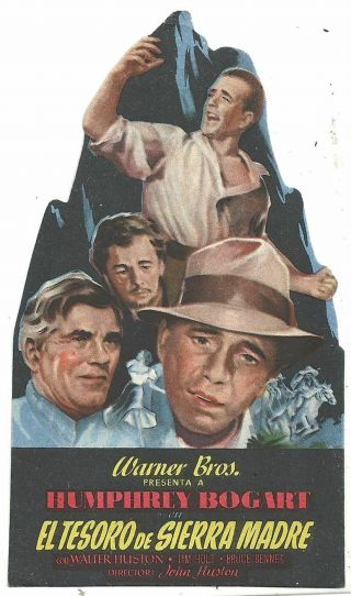 The Treasure Of Sierra Madre Humphrey Bogart Spanish Herald Mini Poster