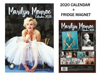 Marilyn Monroe Calendar 2020,  Marilyn Monroe Fridge Magnet