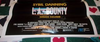 L.  A.  Bounty 1989 movie rental poster horror Sci Fi Sybil Danning IVE 3