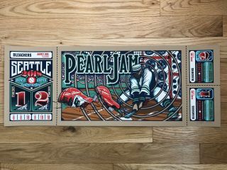 Pearl Jam Seattle 2018 Home Shows Ap Poster Art Print Brad Klausen Eddie Vedder